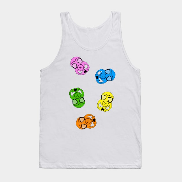 multi colored gas masks Tank Top by B0red